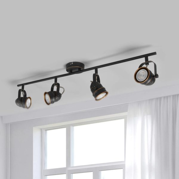 Lindby Plafonnier Leonor à 4 lampes