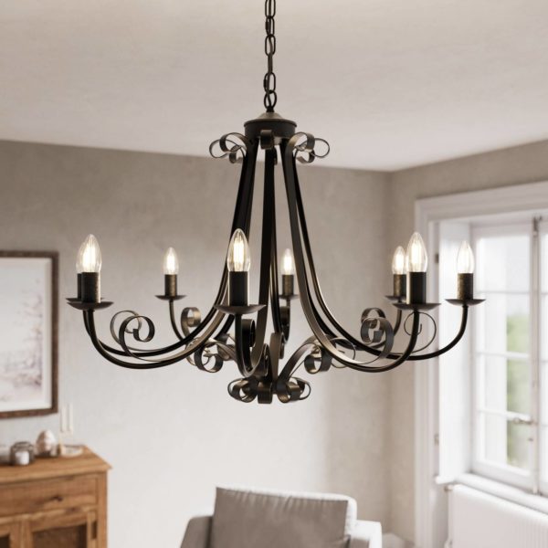 Lindby Scaleria lustre à 8 lampes