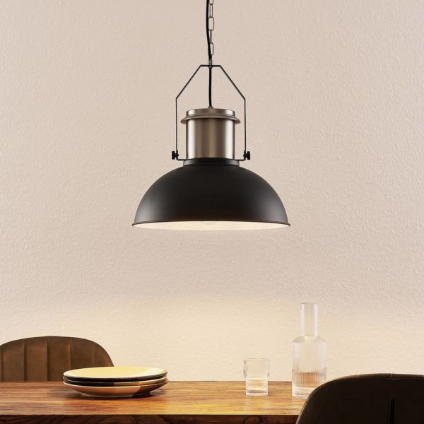 Lindby Freitjof suspension noire/nickel mat LINDBY