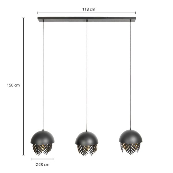 Lucande Aparas Suspension aspect feuille