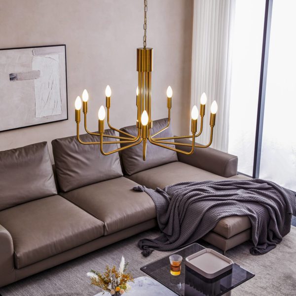 Lindby Elanova lustre à dix lampes