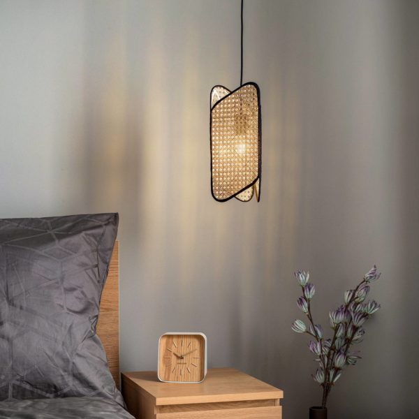 Lucande Bassiola Suspension en bambou à 1 lampe LUCANDE