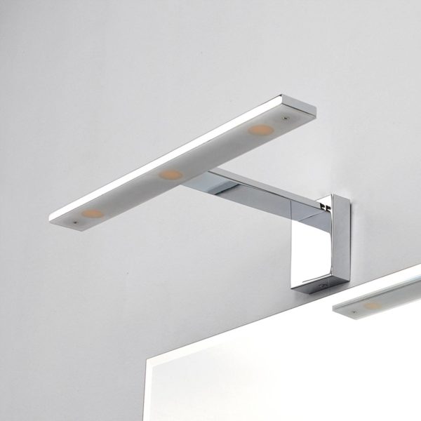 Lindby Applique pour miroir LED Lorik élégante chrome LINDBY