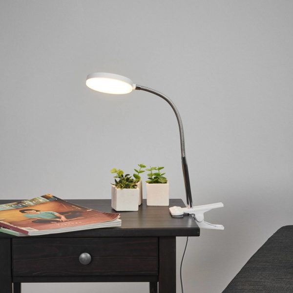 Lampe à pince LED Lindby Milow