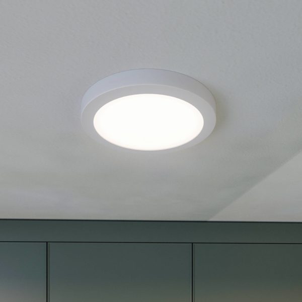 Prios Aureka plafonnier LED, capteur, 22,5 cm PRIOS