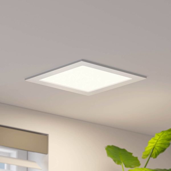 Prios Helina lampe encastrée LED argentée 22cm 18W PRIOS