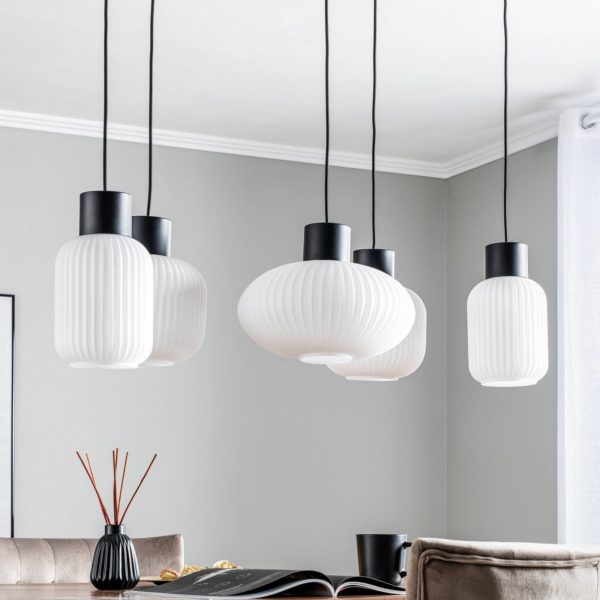 Lucande Lomeris Suspension à 5 lampes