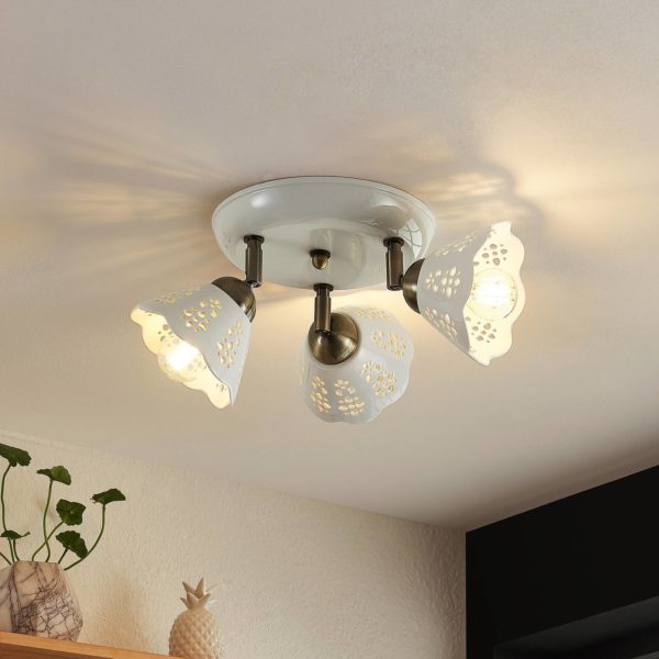 Lindby Efgenia spot pour plafond à trois lampes LINDBY