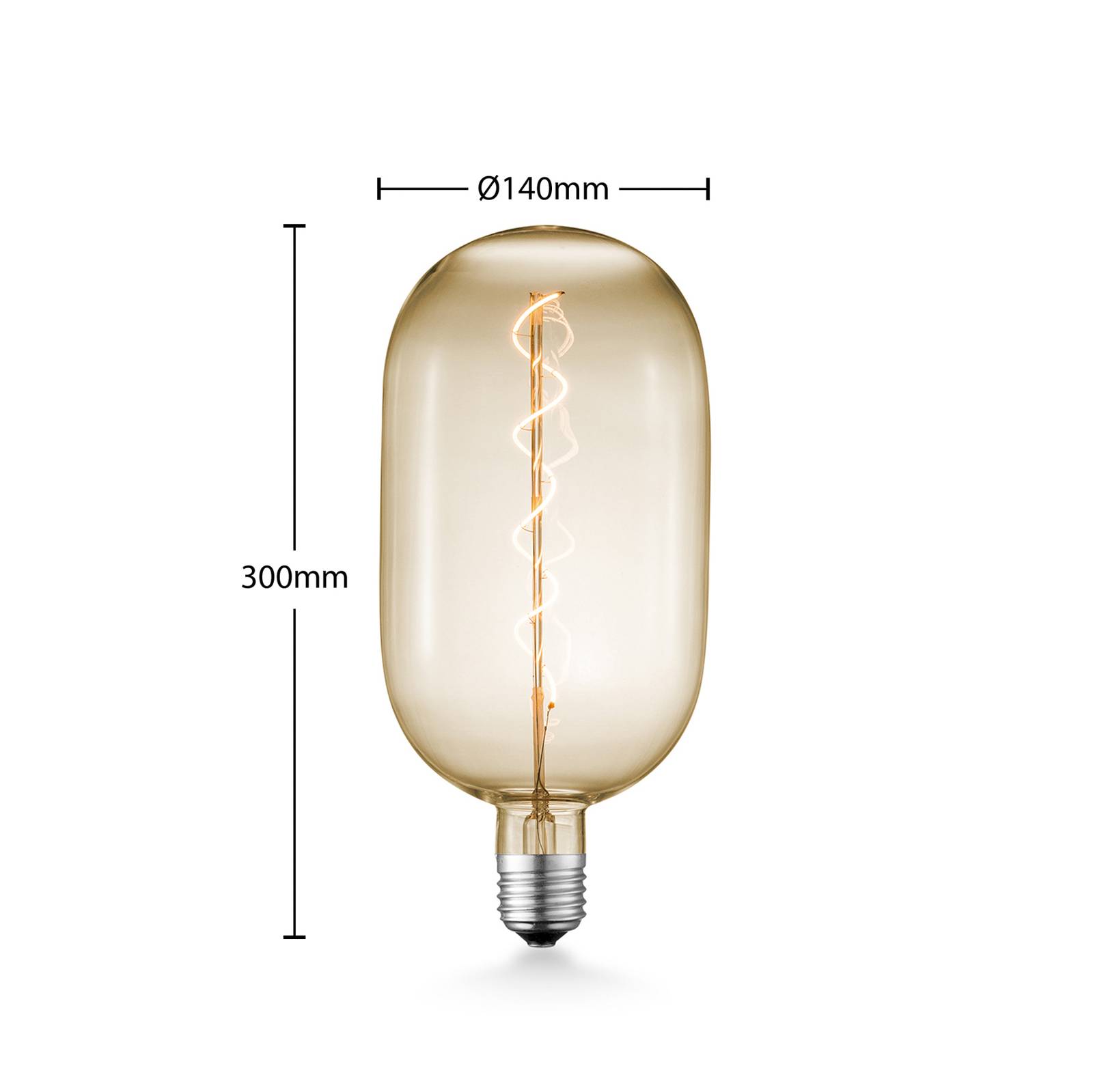 Lucande ampoule LED E27 T140 4 W 2 700 K dim ambre LUCANDE