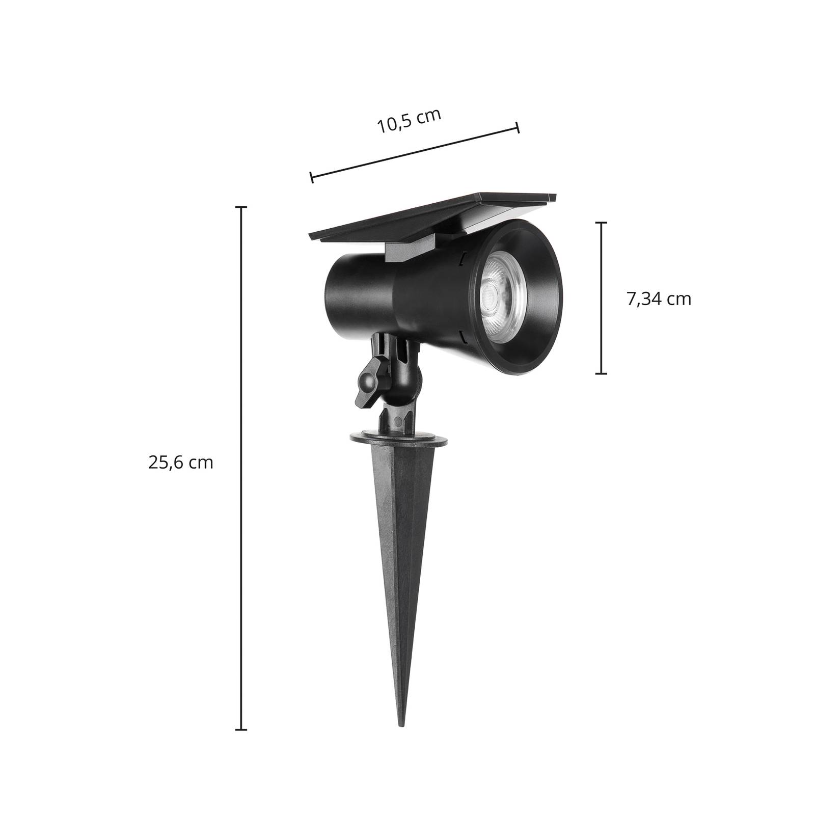 Projecteur solaire à LED Prios Jostiras avec piquet de terre PRIOS