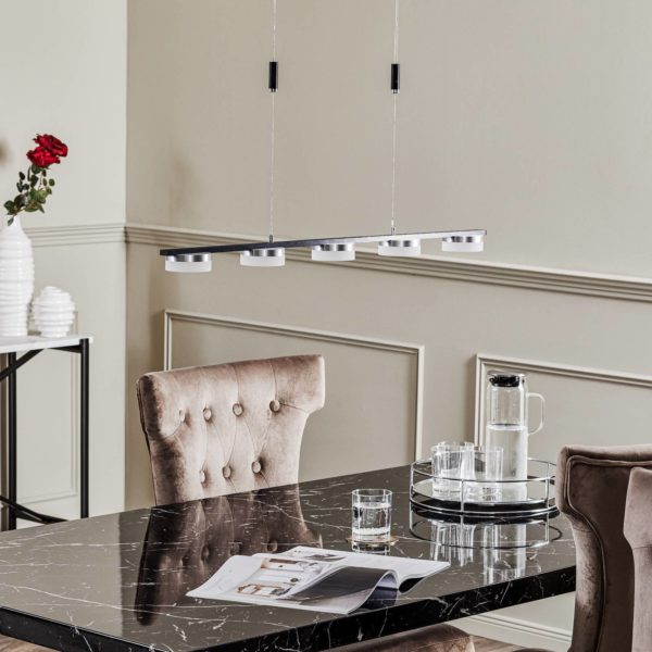 Lucande Kyree suspension LED anthracite aluminium LUCANDE