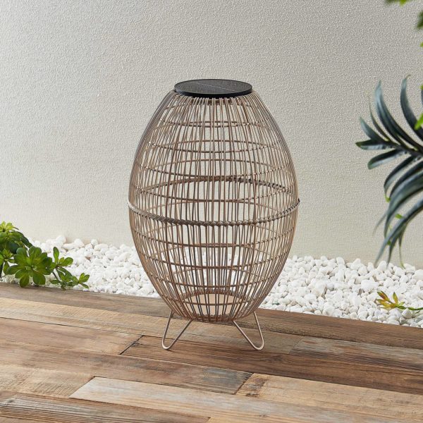 Lindby Josina lanterne solaire LED, aspect roti LINDBY