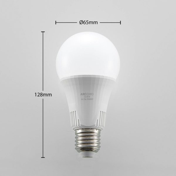 Arcchio Ampoule LED E27 A65 15 W 3 000 K dimmable 3 niv. Arcchio