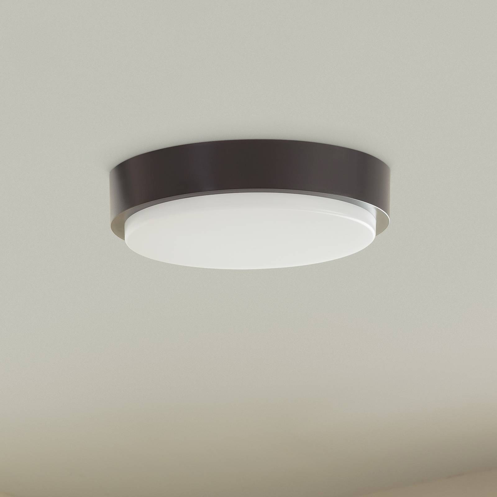 Lindby Plafonnier d'extérieur LED Nermin