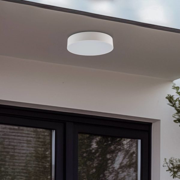 Lindby Plafonnier d’extérieur LED Lyam, IP65, blanc LINDBY