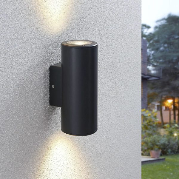 Lindby Applique d’extérieur Nati, IP54, GU10, rond LINDBY