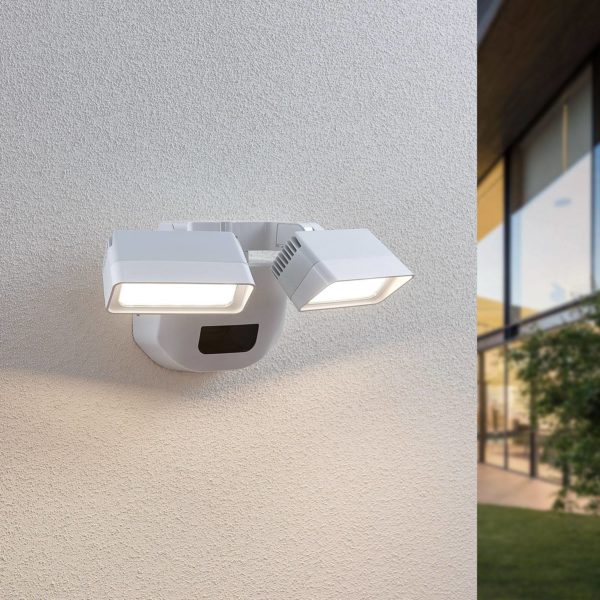 Lindby Applique d'extérieur LED Nikoleta avec capteur 2 l LINDBY