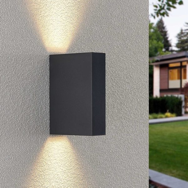 Lindby Ugar applique d’extérieur LED 4,8cm up/down LINDBY