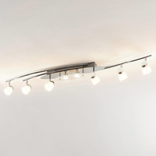 Lindby Danil spot pour plafond abat-jour en verre LINDBY