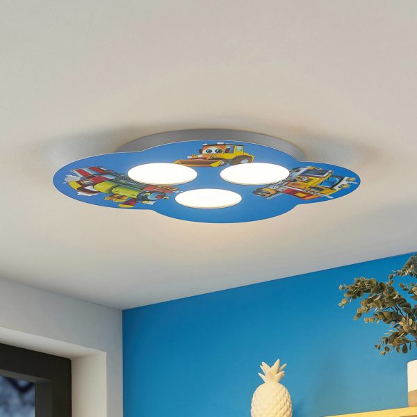 Lindby Jan plafonnier chambre enfant, voitures LINDBY