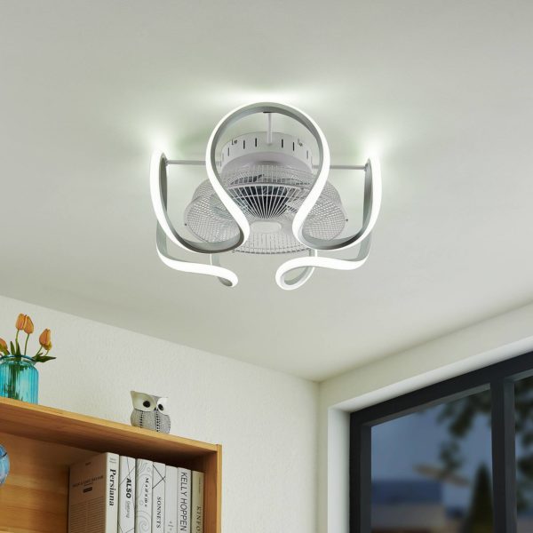 Starluna Lykkela ventilateur LED, CCT, argenté Starluna