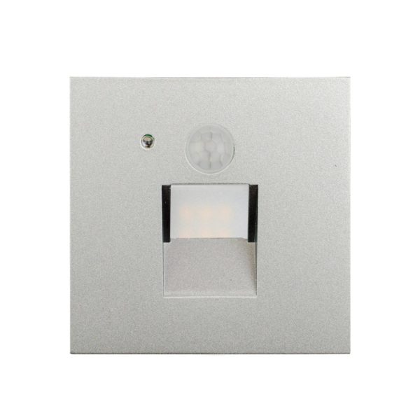 Arcchio Neru lampe encastrée LED angulaire argent Arcchio