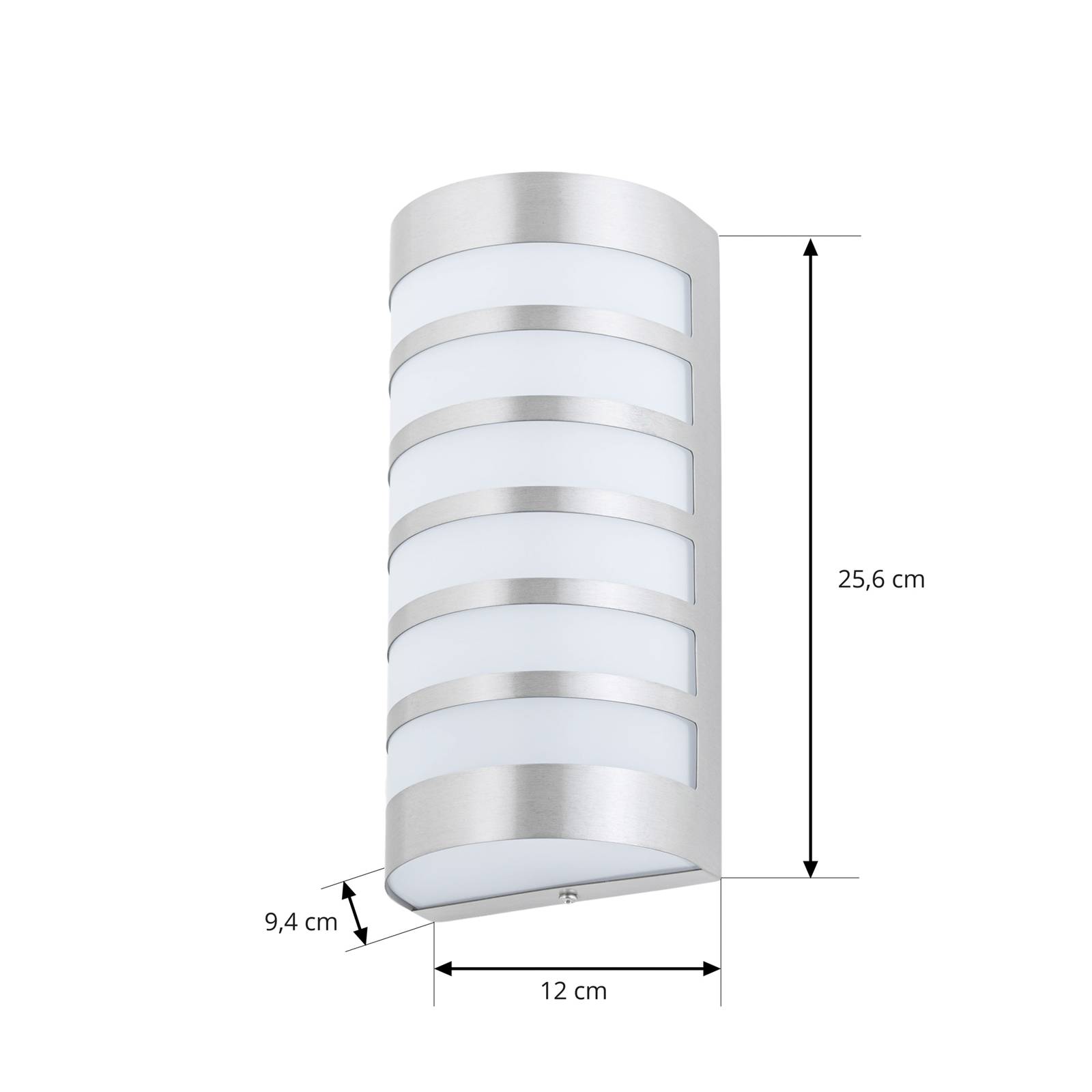 Lindby Applique d’extérieur décorative Alvin en inox LINDBY