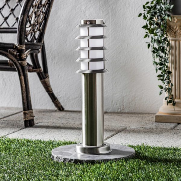 Lindby Lampe à socle en inox Selina LINDBY
