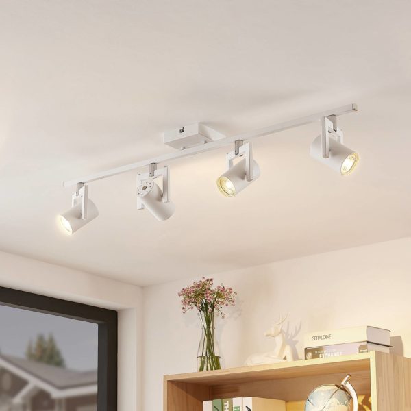 Lindby Noesha spot pour plafond blanc à 4 lampes LINDBY