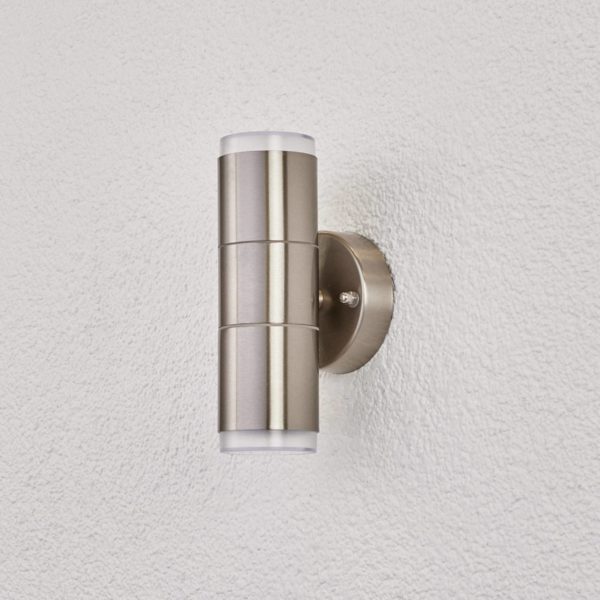 Lindby Applique d'extérieur Delina en inox LINDBY