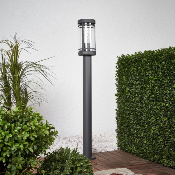 Lindby Borne lumineuse moderne Djori en gris foncé LINDBY