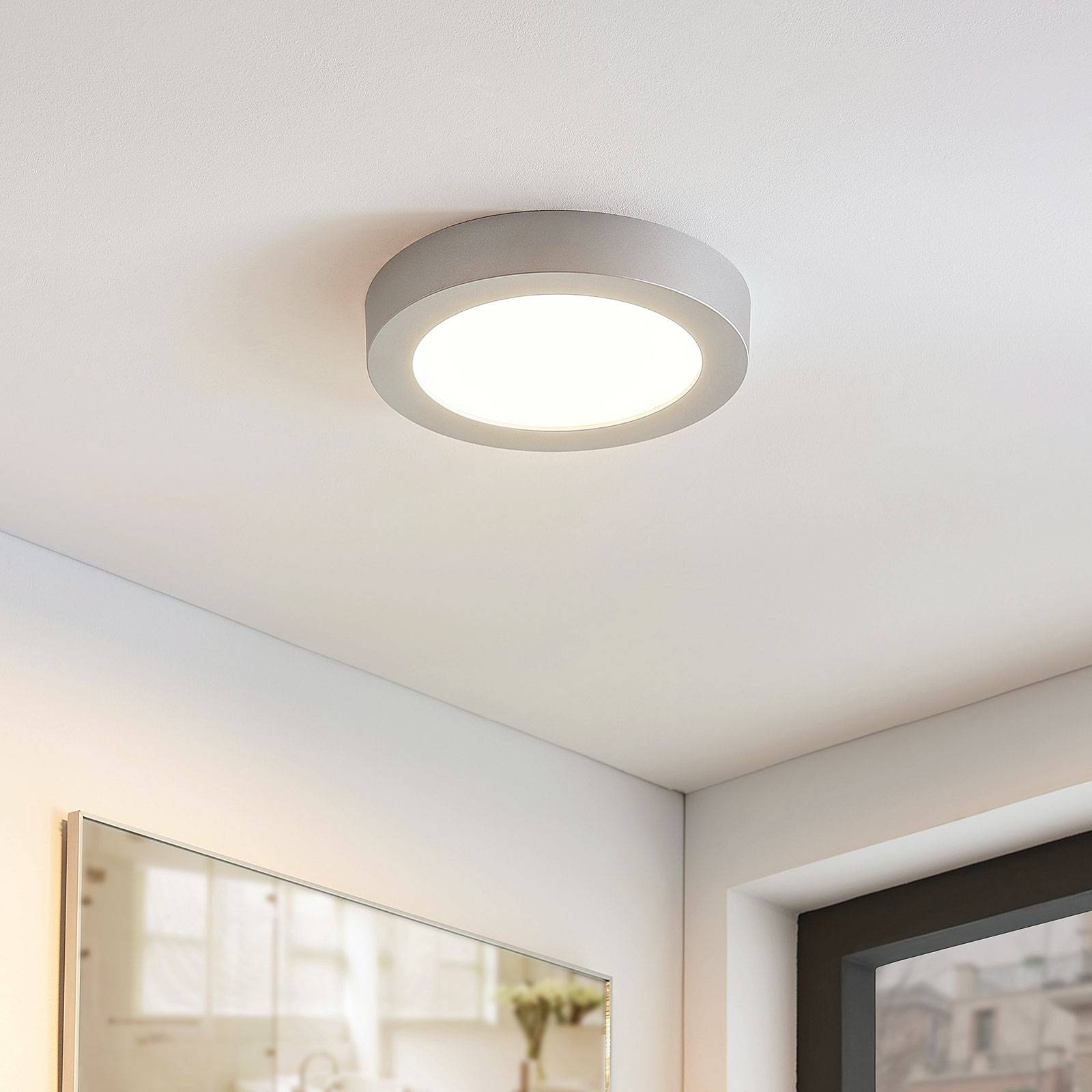 Arcchio Plafonnier LED Marlo argenté 3 000 K rond 25