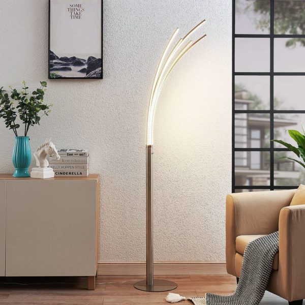 Lindby Lampadaire LED Bobi à plusieurs bras LINDBY