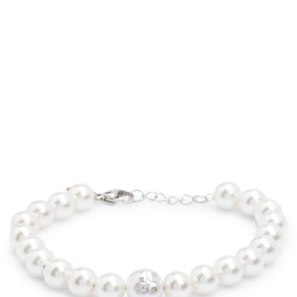 Bracelet à logos revisités avec perles authentiques et perle synthétique – Hugo Boss