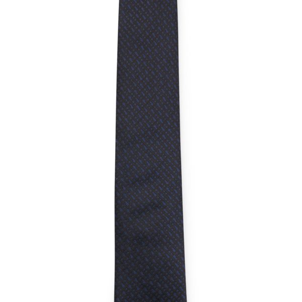Cravate en soie pure avec monogrammes en jacquard tissé – Hugo Boss