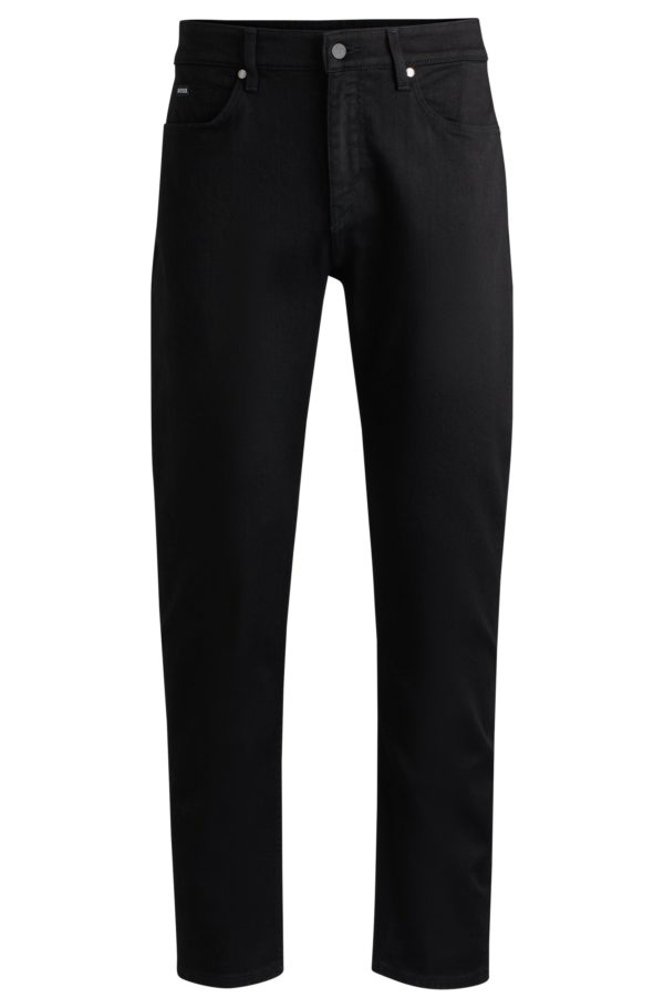 Hugo Boss Maine Jean Regular en denim italien noir très doux