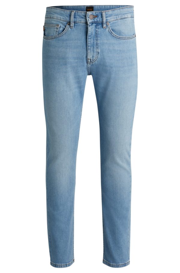 Hugo Boss Jean Slim Delaware en denim stretch bleu vif confortable