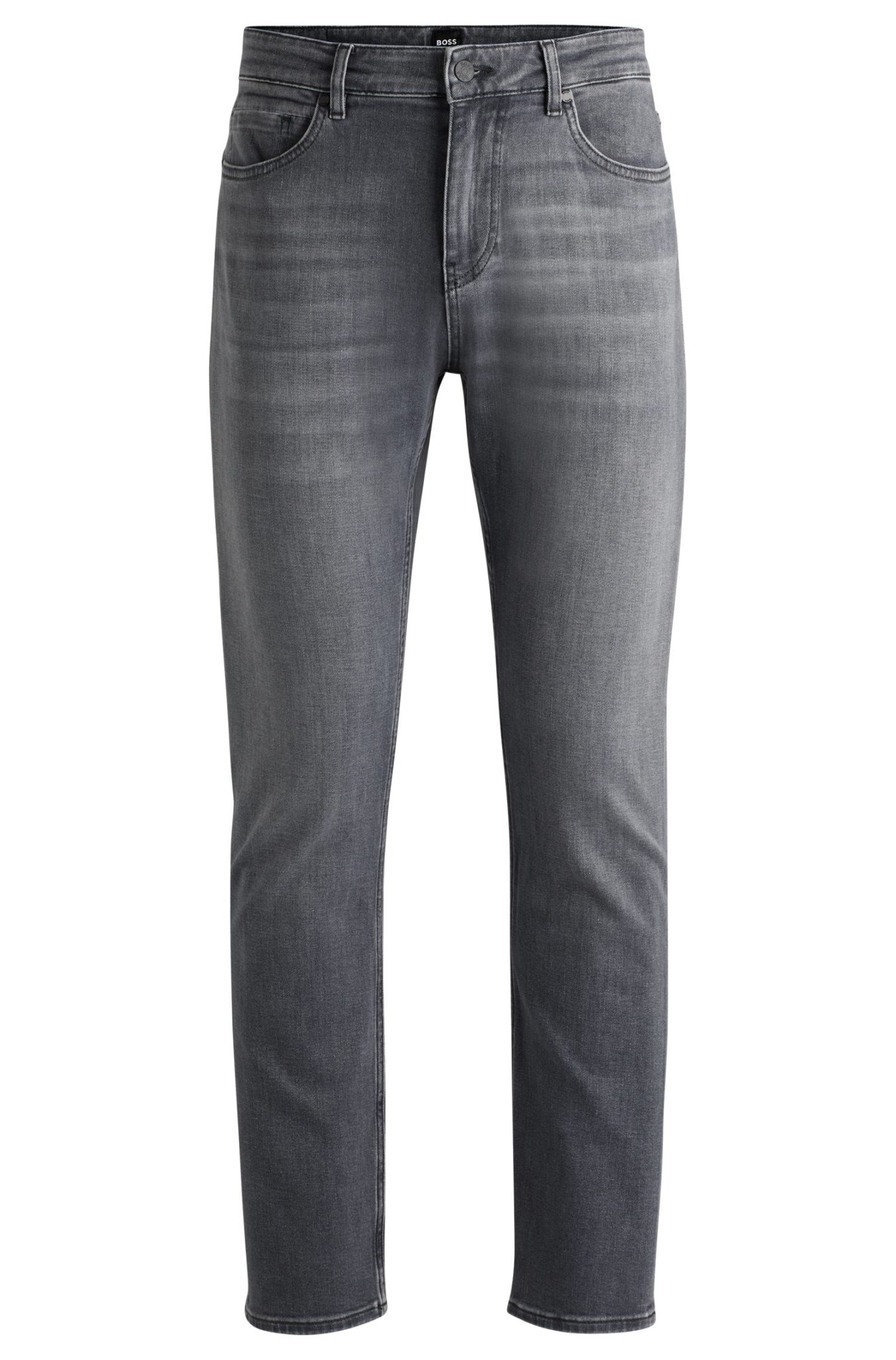 Hugo Boss Jean Slim Delaware en denim stretch gris