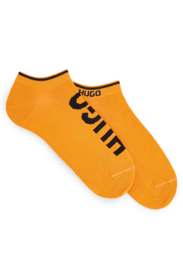 Hugo Boss Lot de deux paires de chaussettes basses en coton mélangé à logos