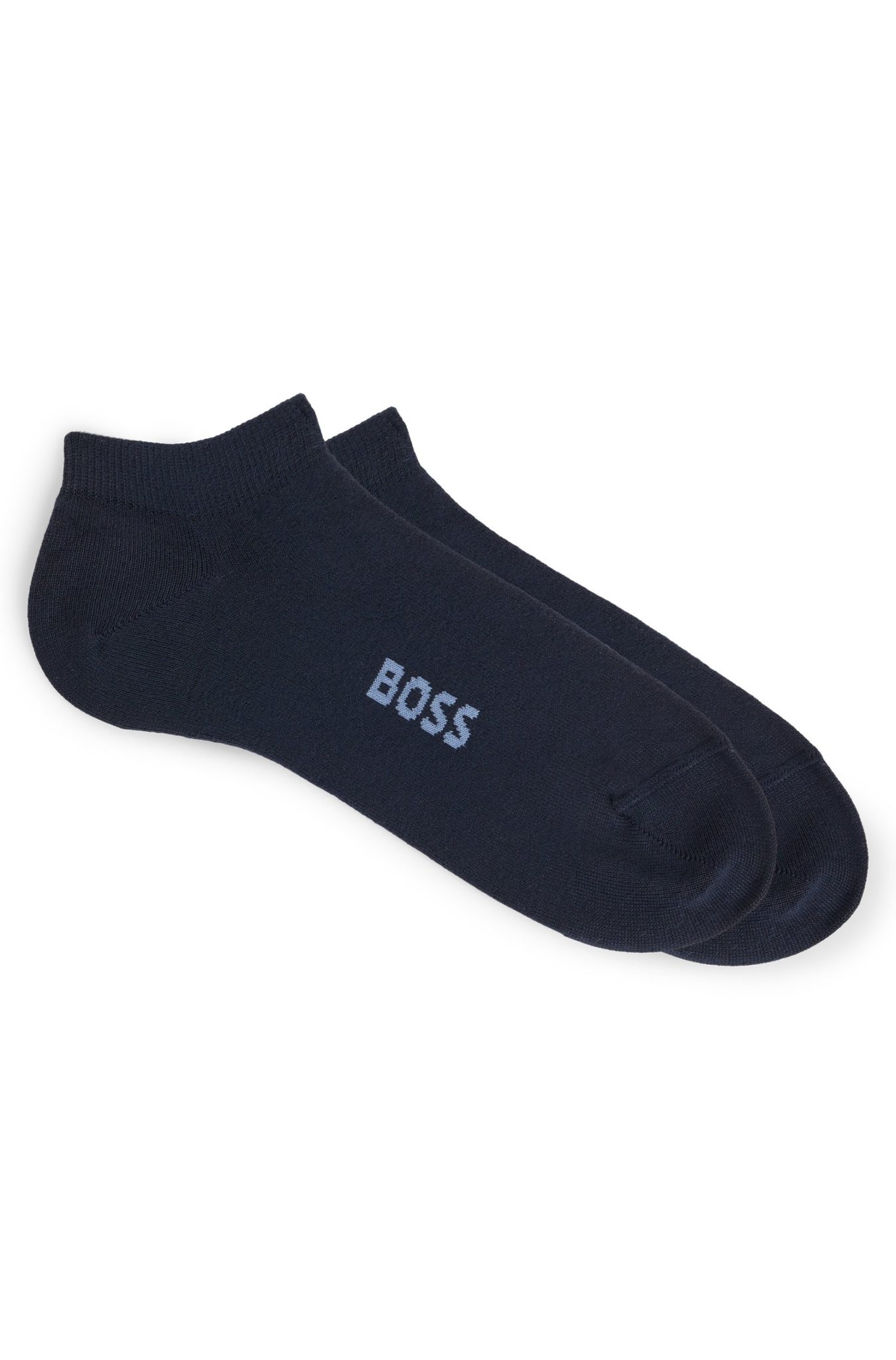 Hugo Boss Lot de deux paires de chaussettes hauteur cheville à logos