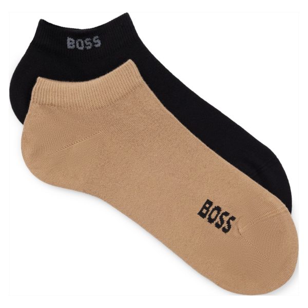 Lot de deux paires de chaussettes hauteur cheville à logos – Hugo Boss