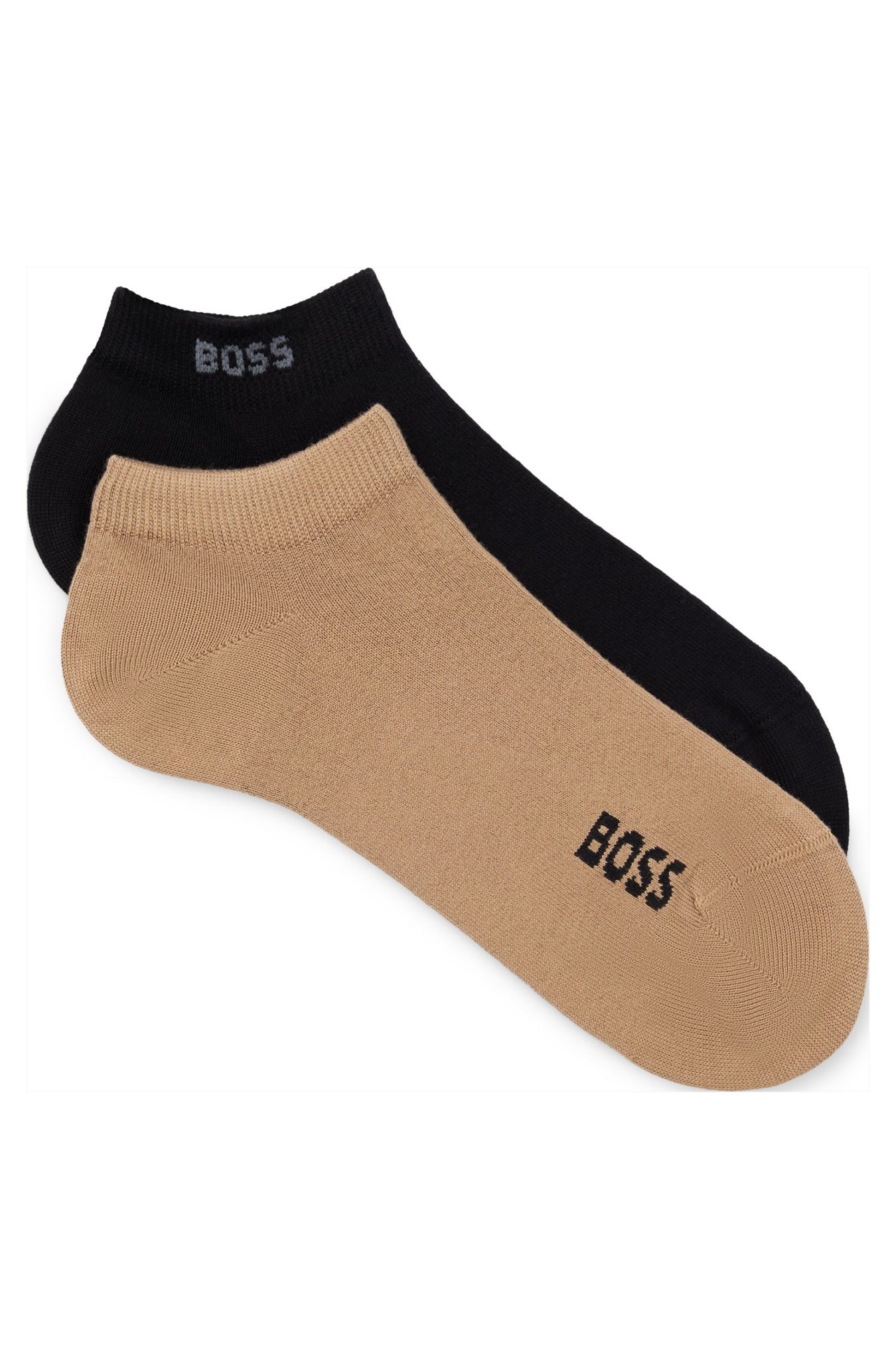 Hugo Boss Lot de deux paires de chaussettes hauteur cheville à logos