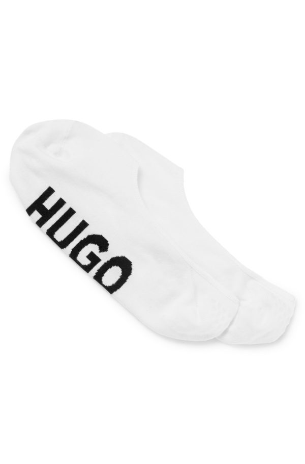 Hugo Boss Lot de deux paires de chaussettes invisibles à semelle logo