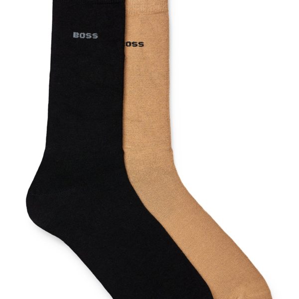 Lot de deux paires de chaussettes mi-mollet en fils stretch – Hugo Boss