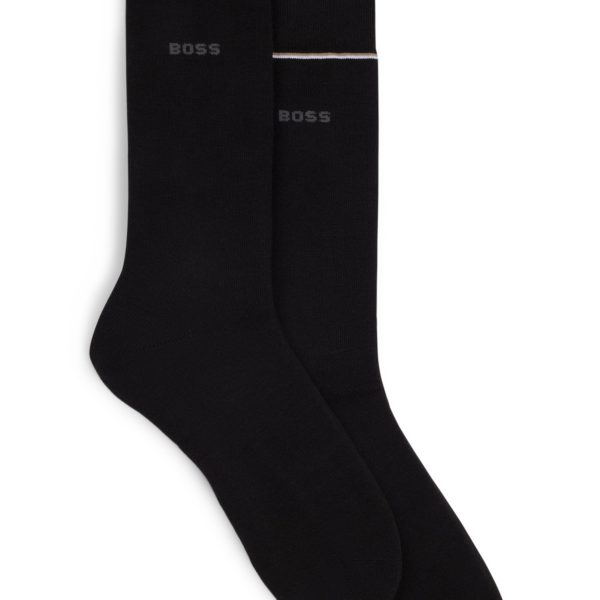 Lot de deux paires de chaussettes mi-mollet en stretch performant – Hugo Boss