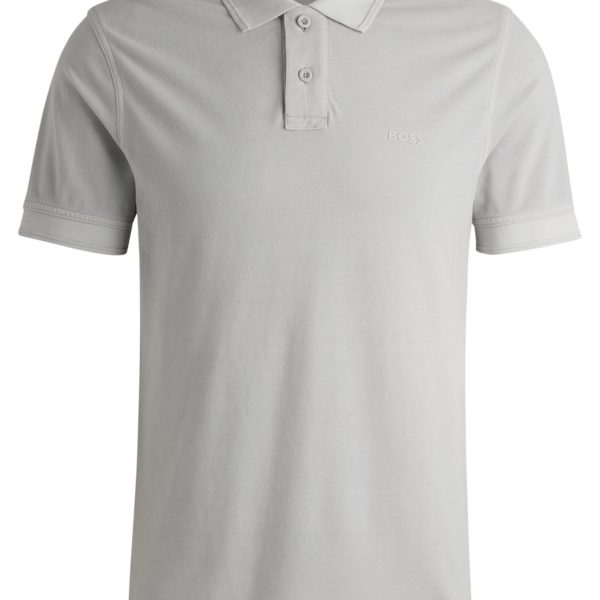 Hugo Boss Polo en piqué de coton avec logo imprimé