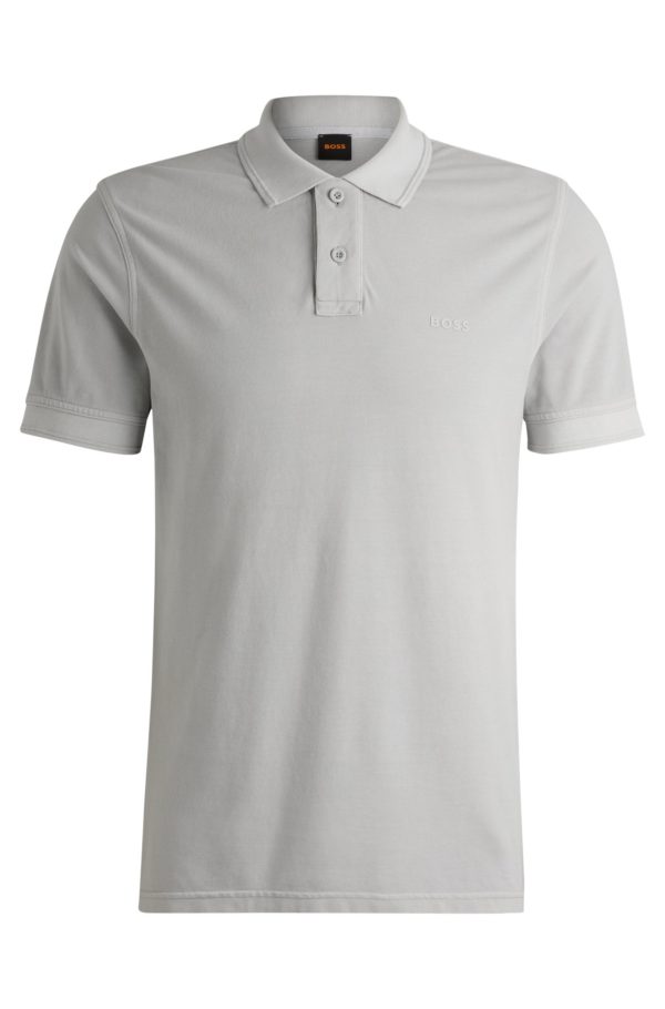 Hugo Boss Polo en piqué de coton avec logo imprimé