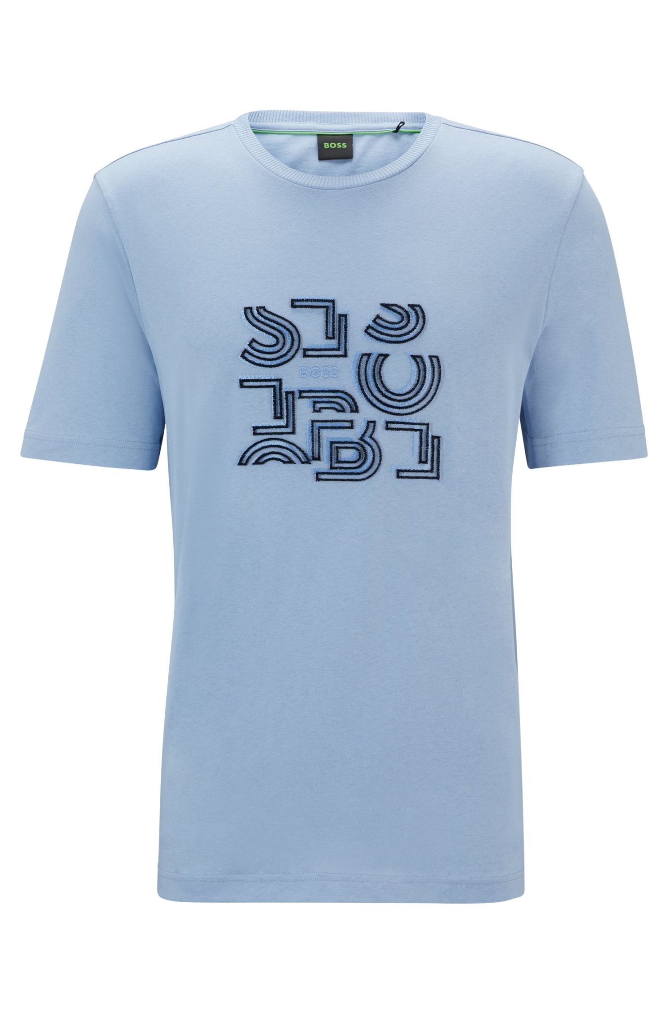 Hugo Boss T-shirt Regular en jersey de coton à motif artistique typographique