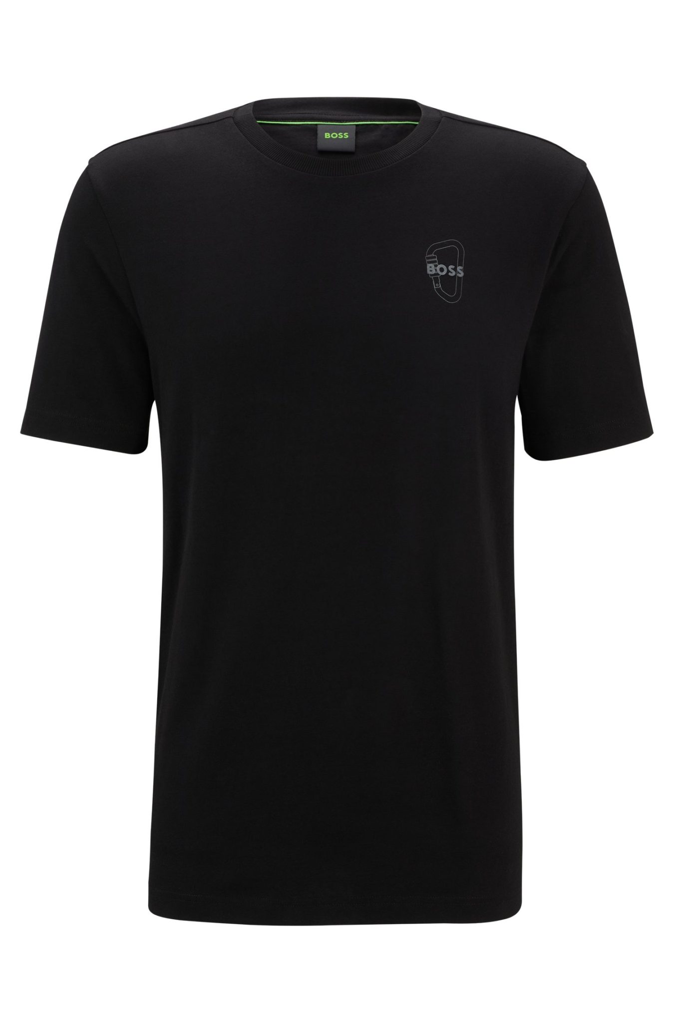 Hugo Boss T-shirt Regular en jersey de coton avec motif artistique mousqueton