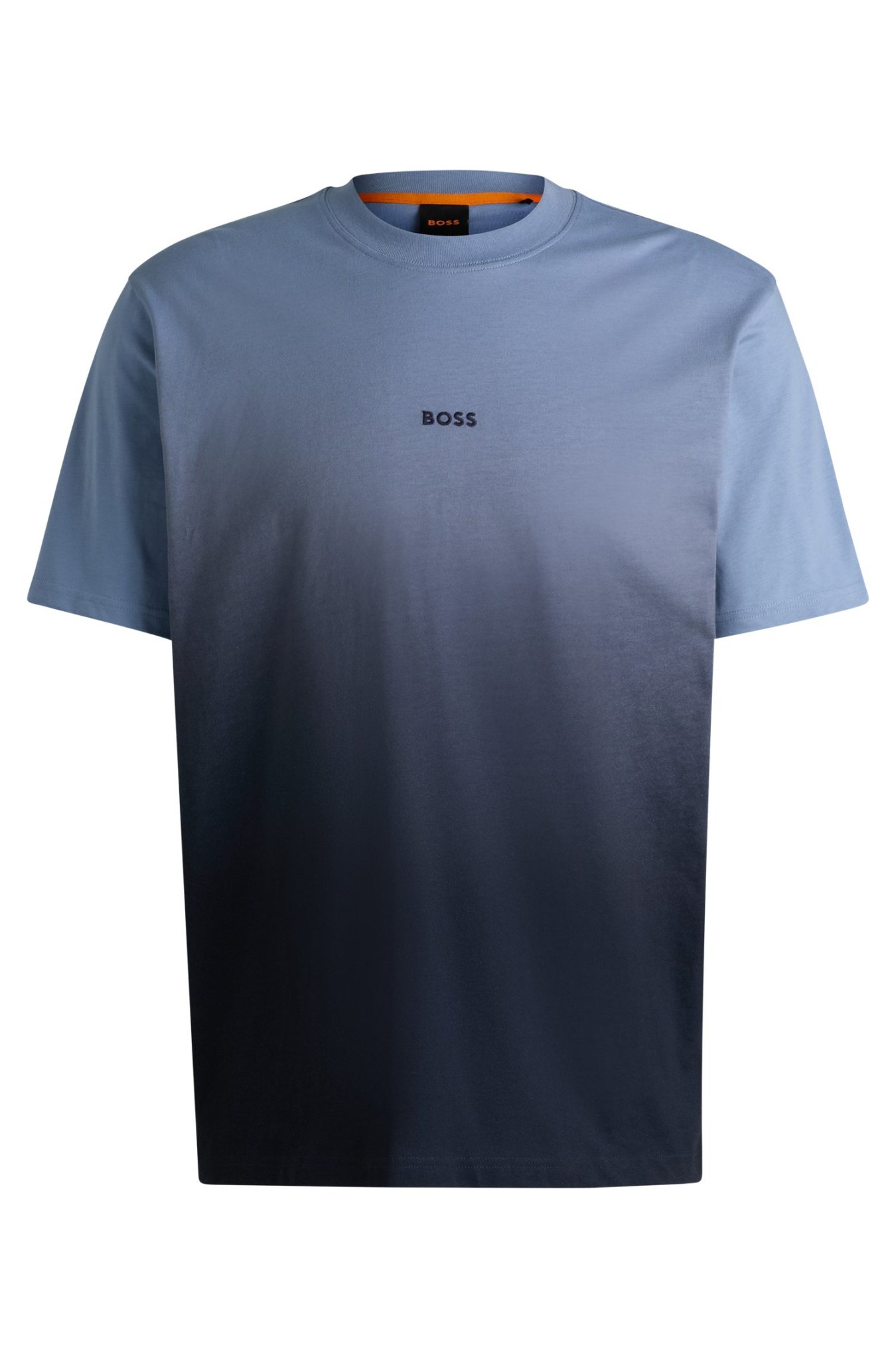 Hugo Boss T-shirt en jersey de coton à la finition en dégradé